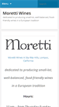 Mobile Screenshot of morettiwines.com